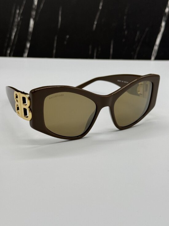 NEW BALENCIAGA BB0287S 003 BROWN CAT EYE WOMEN SUNGLASSES BALENCIAGA EYEWEAR main image 5